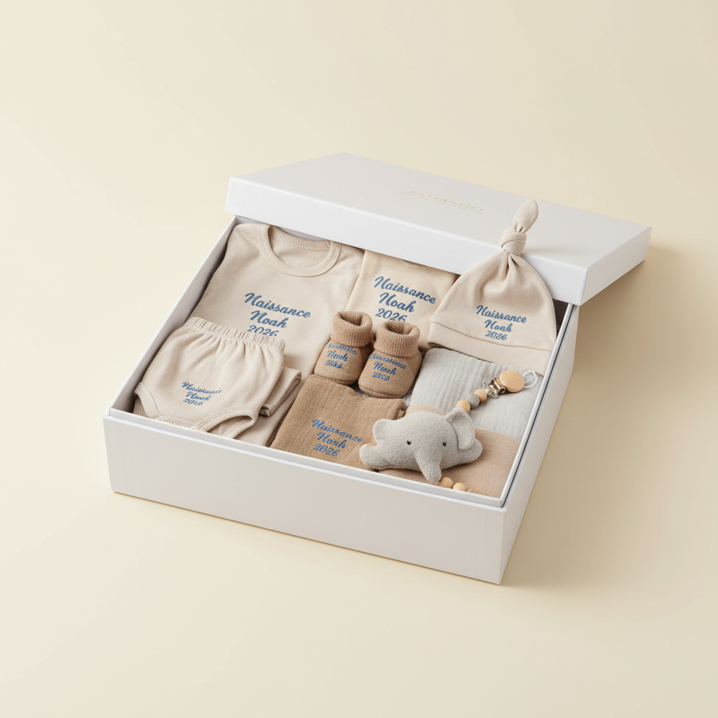 Coffret naissance personnalisé