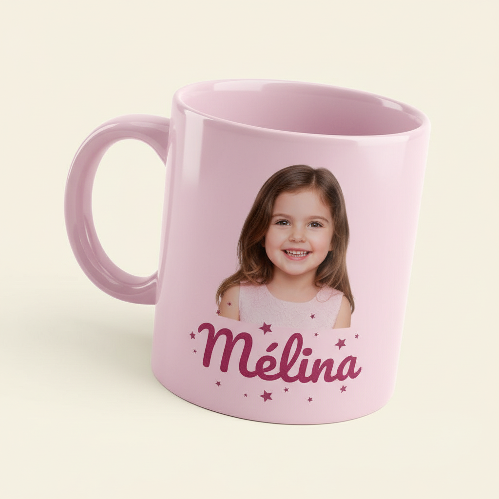 Mug personnalisé enfant photo + prénom